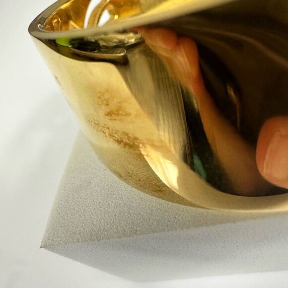 Salvatore Ferragamo Gold Tone Bangle Bracelet - Picture 6 of 9